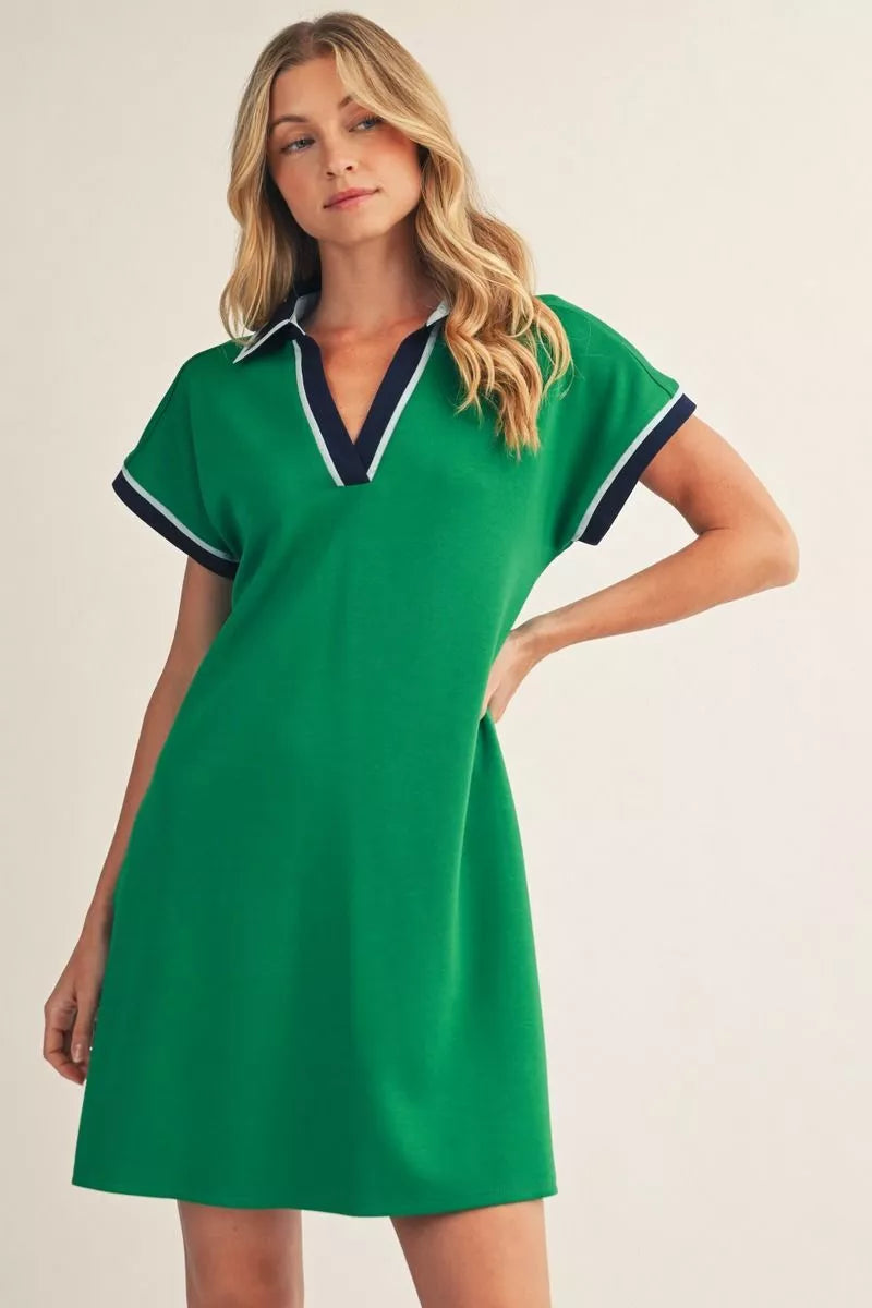 Kelly Green Fun Mix Dress