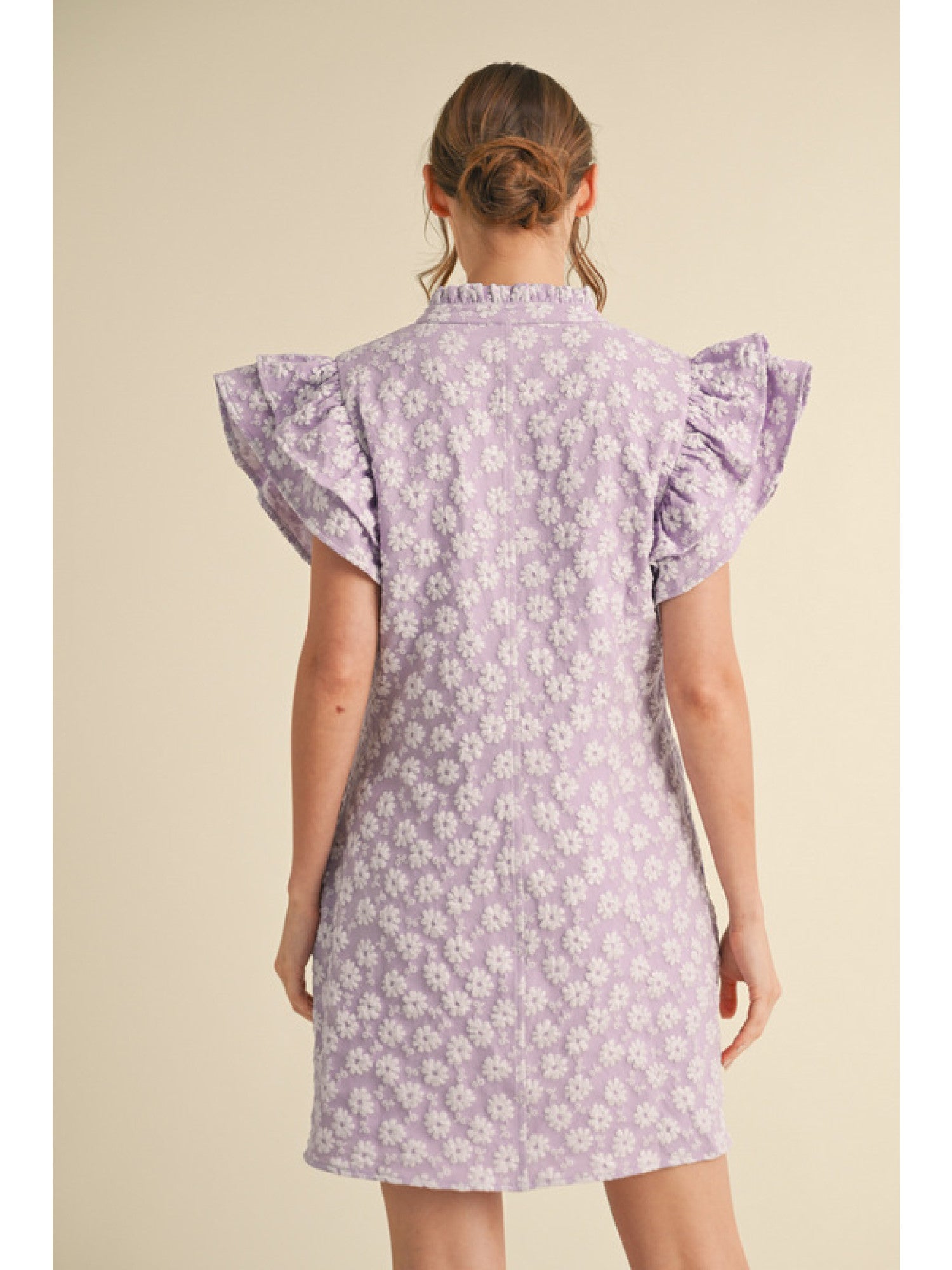Lavender Embroidered Dress