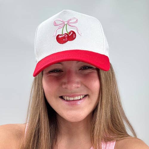 Lulu Mac Cherry Bow Hat