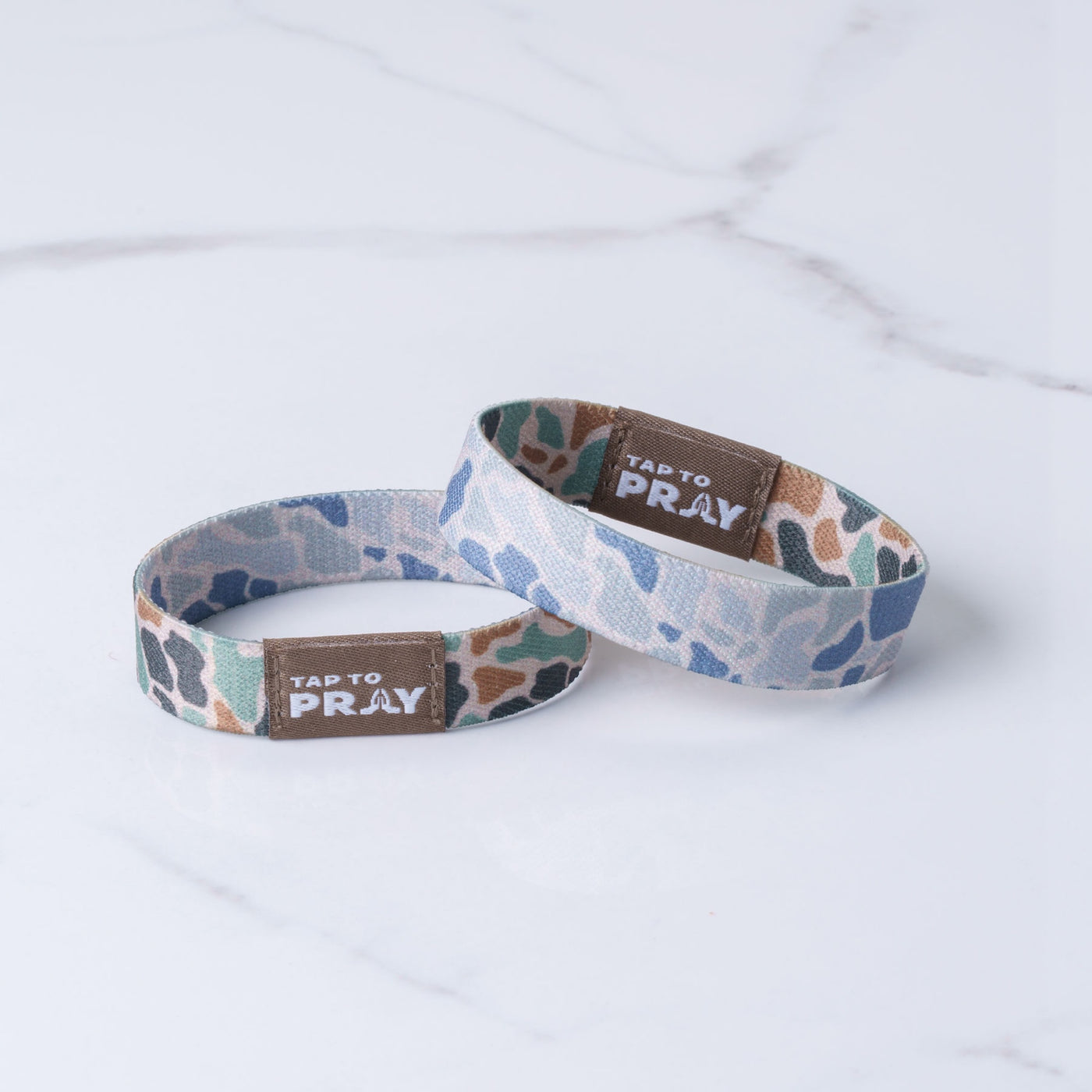 Tap To Pray® River Rock Camo Wristband