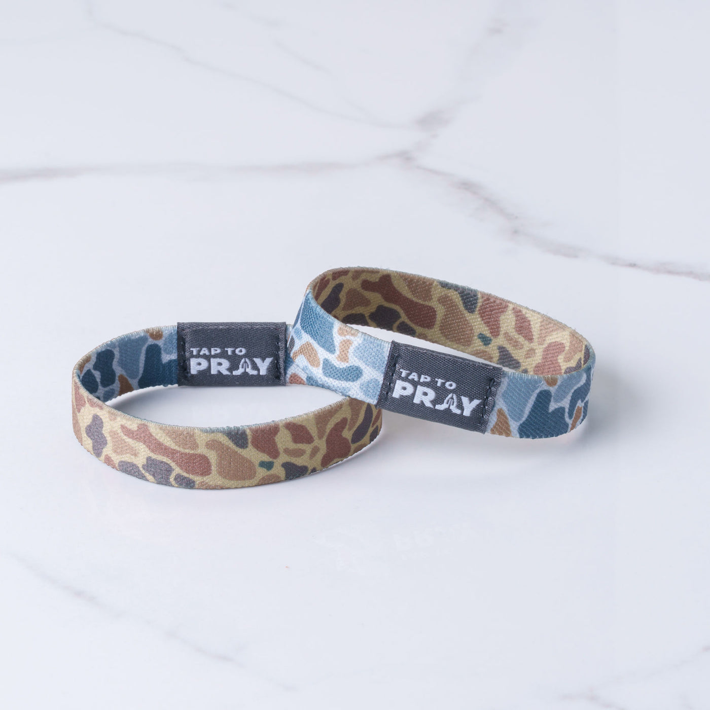 Tap To Pray® River Rock Camo Wristband