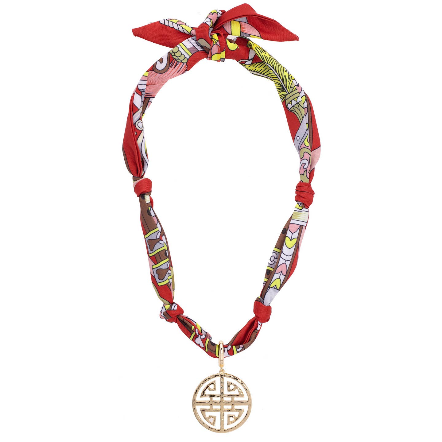 Charm Scarf Necklace