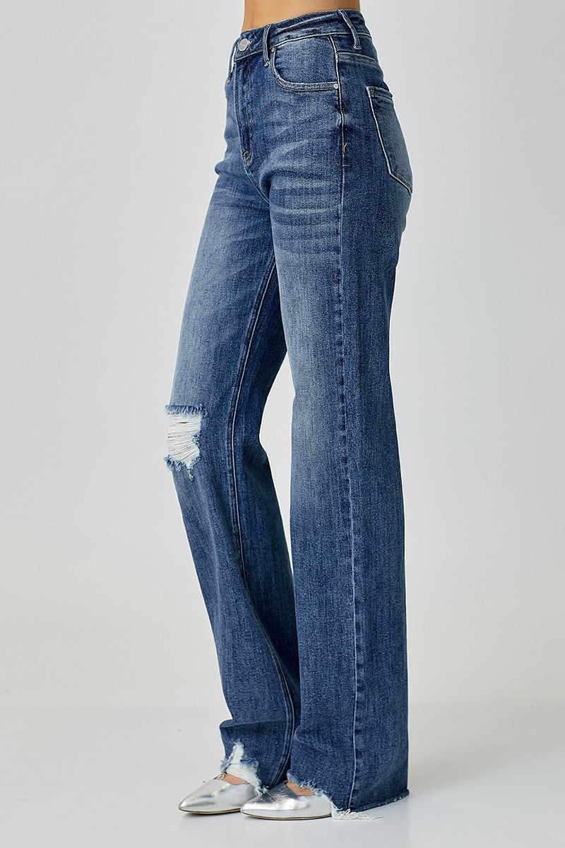 High Rise Straight Jeans