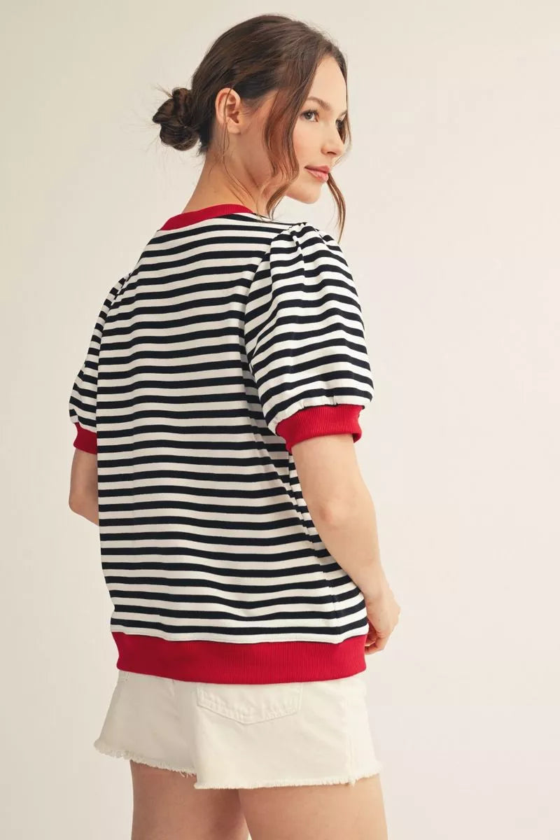 Striped Banded Tee