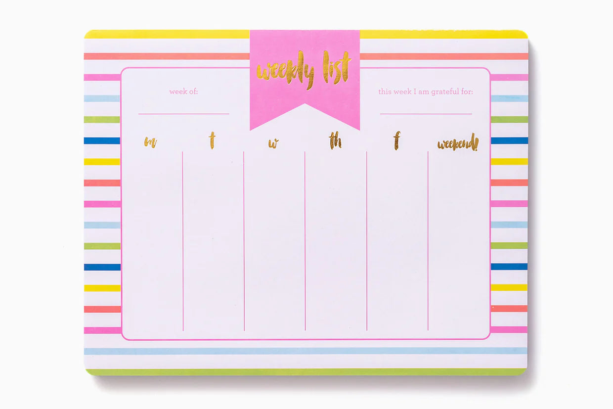 Striped Weekly Planner