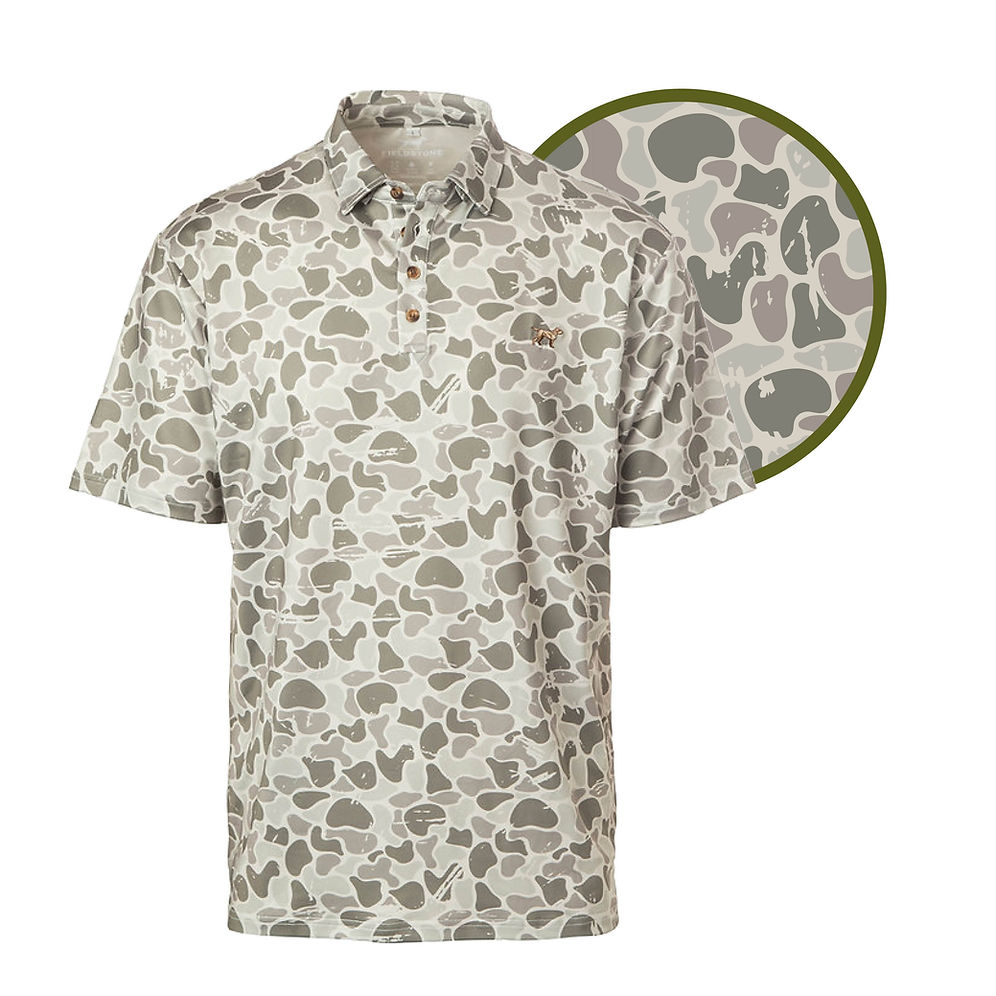 Fieldstone|Toddler Marsh Camo Polo