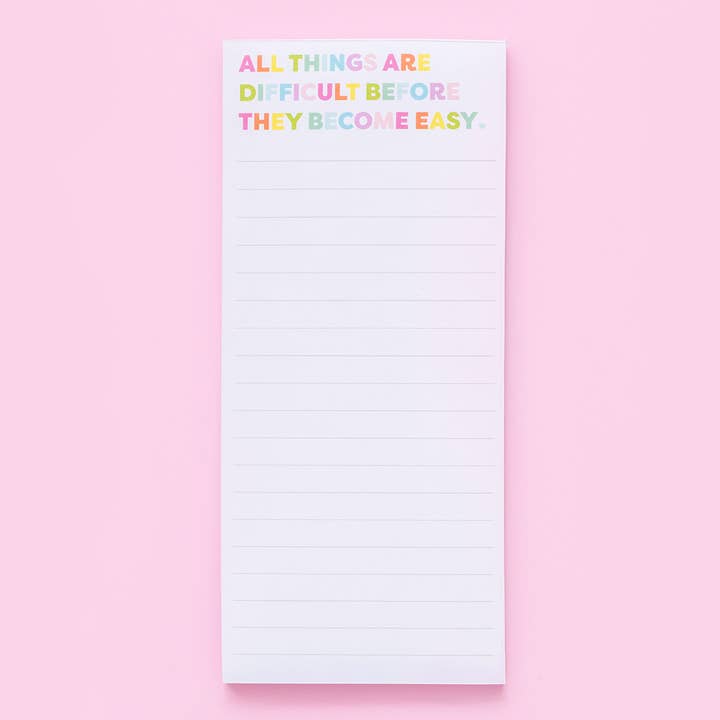 List Pad - "All Things..."