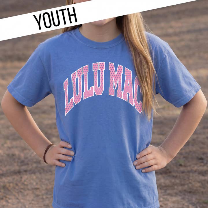 Lulu Mac|Yth Flo Blu Tee