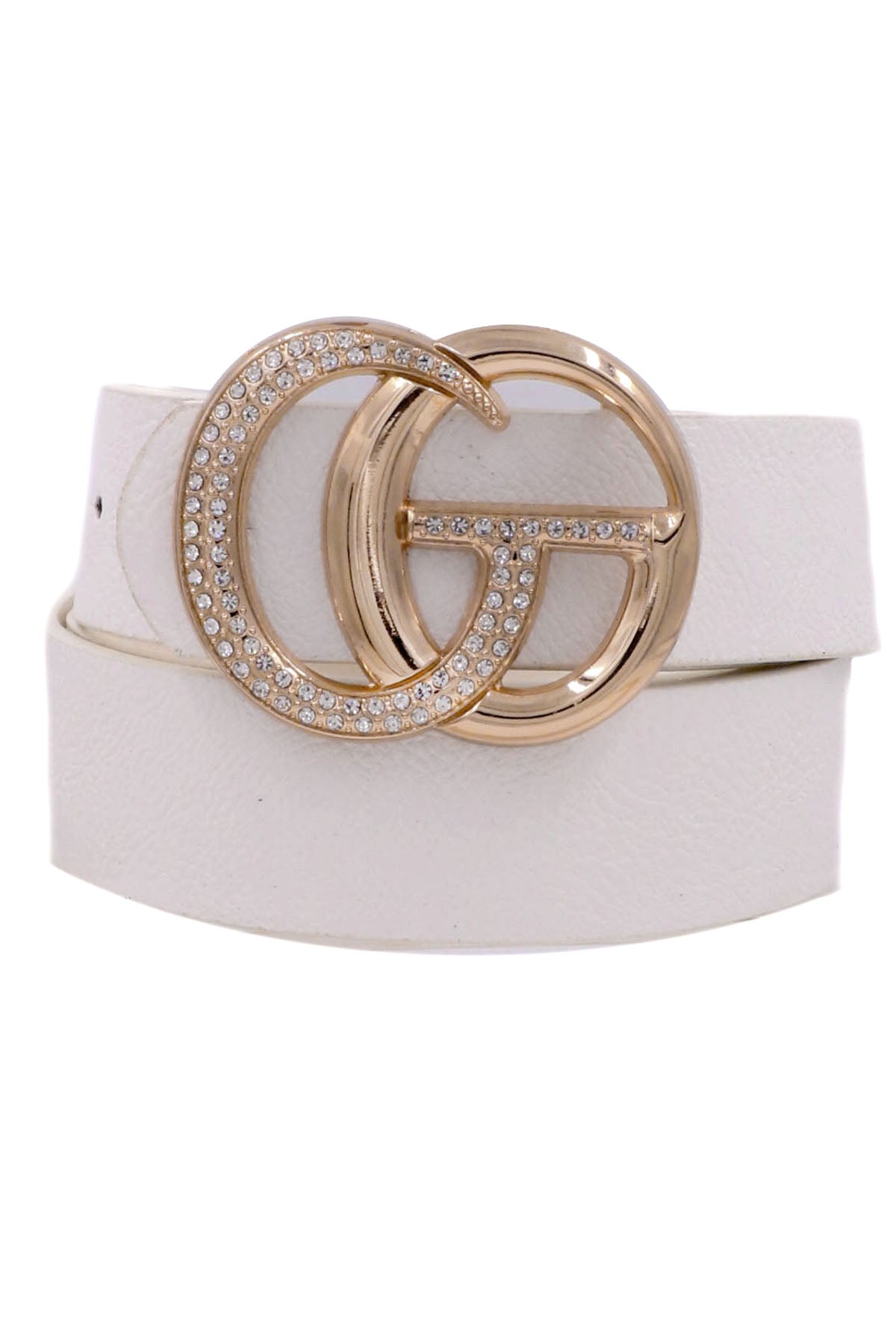 Rhinestone Double Ring Belt