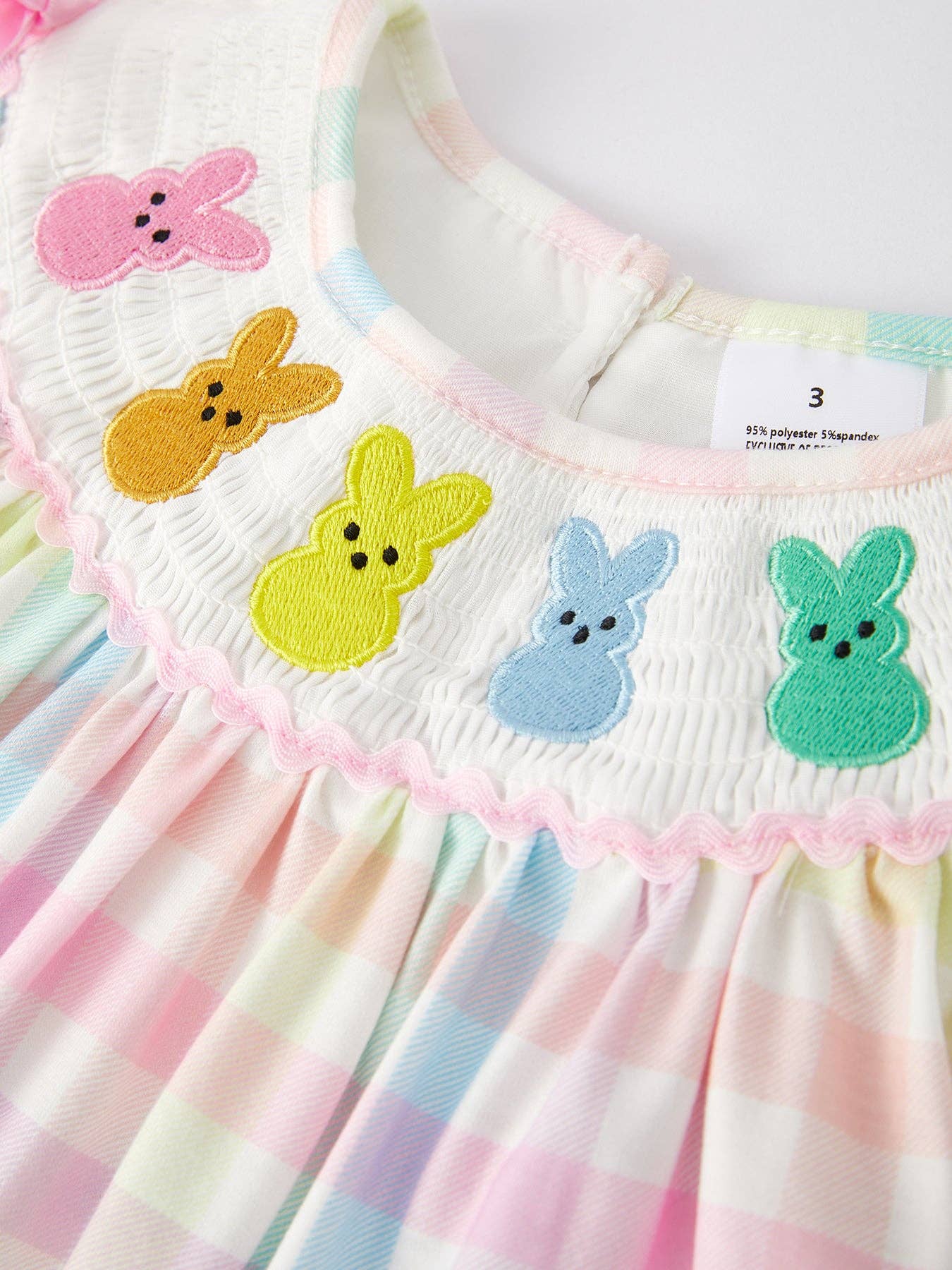 Peeps Embroidered Bow Dress