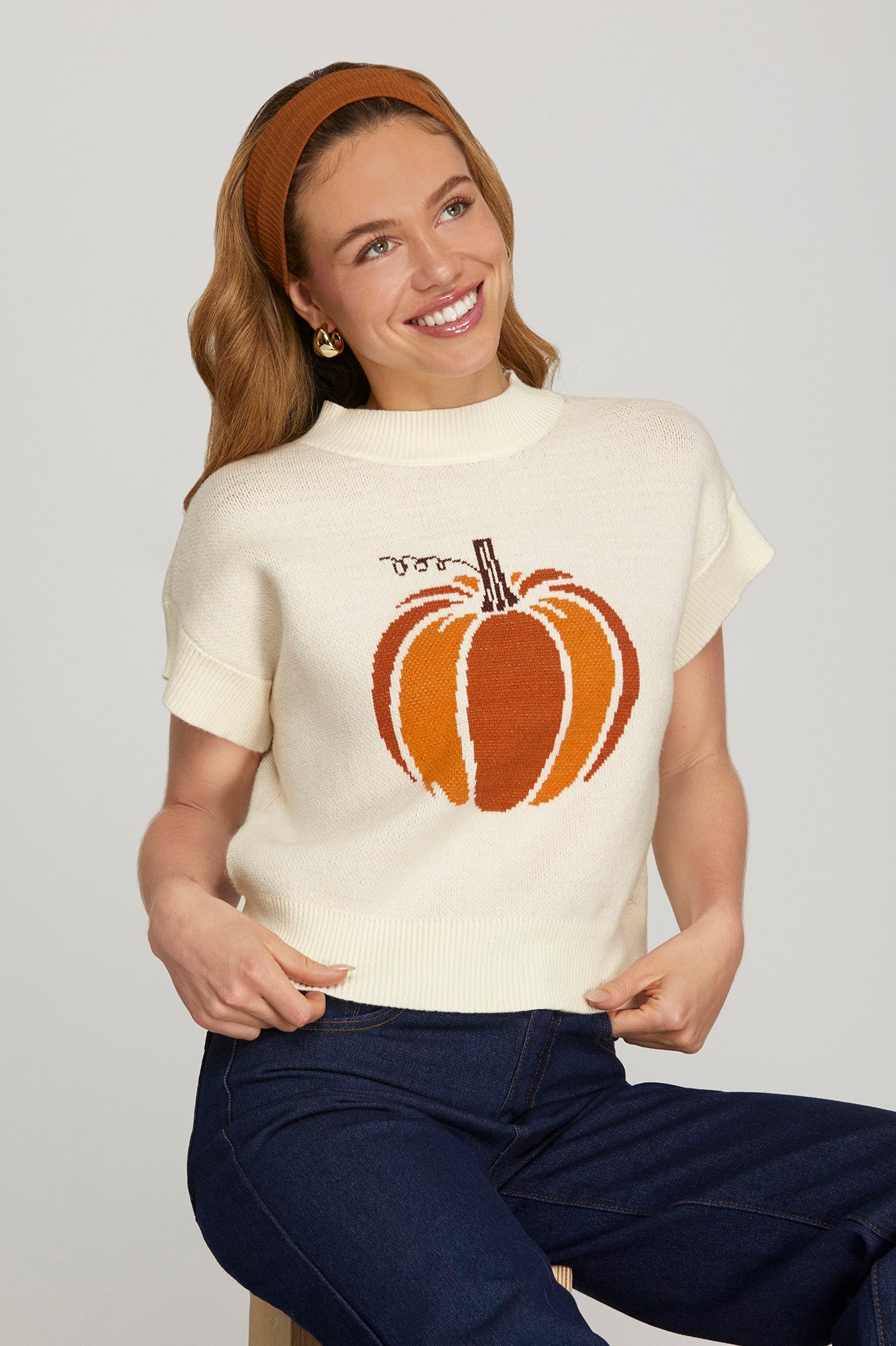 Pumpkin Sweater Top