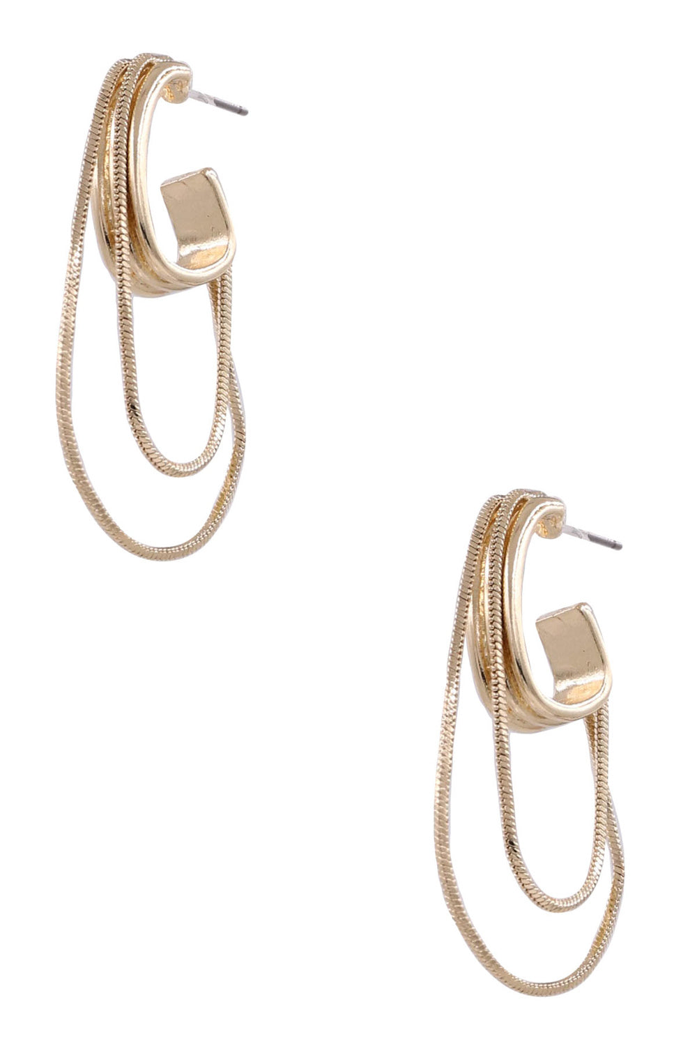 Line Layered Hoop Earrings