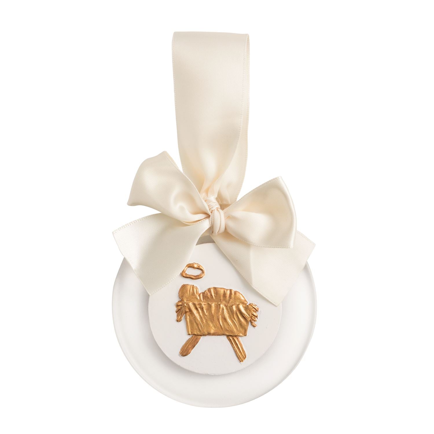 Baby Jesus Gold Ornament