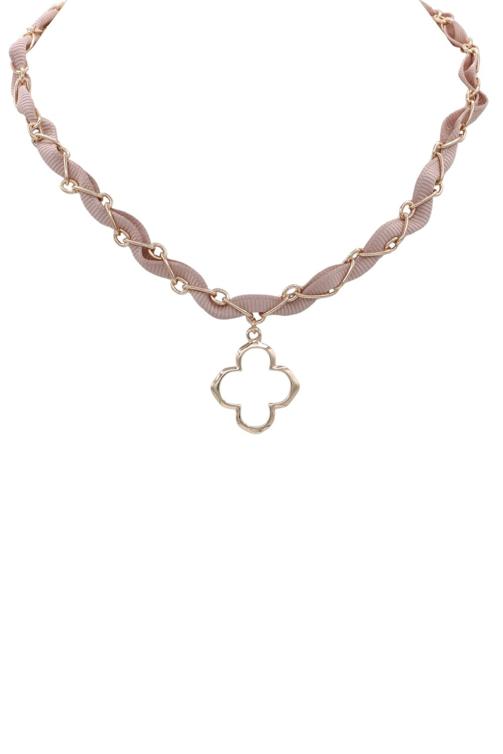 Clover Fabric Necklace