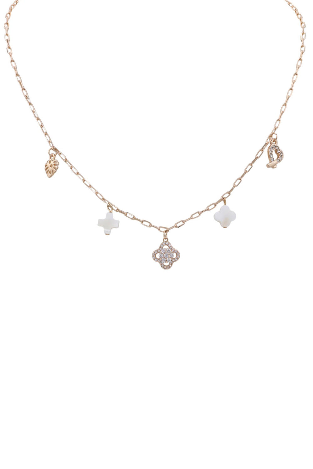 Charm Pearl Necklace
