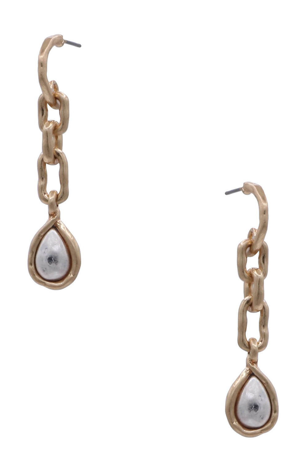 Pearl Huggie Drop Earring