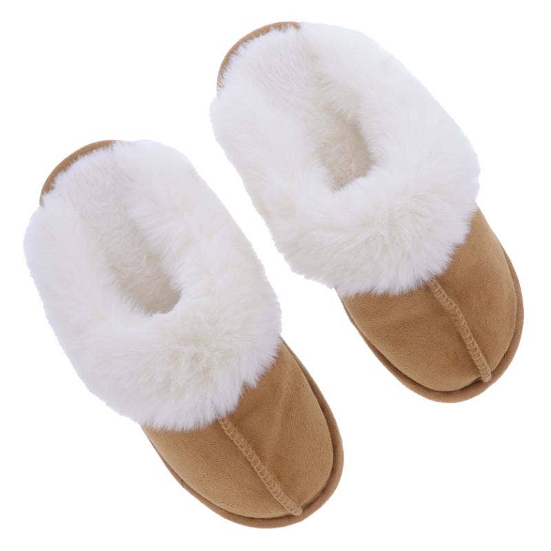 JM Tan Suede Slipper