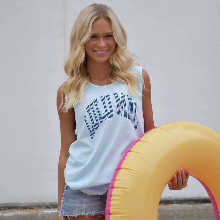 Lulu Mac| Chambray Stripe Tank