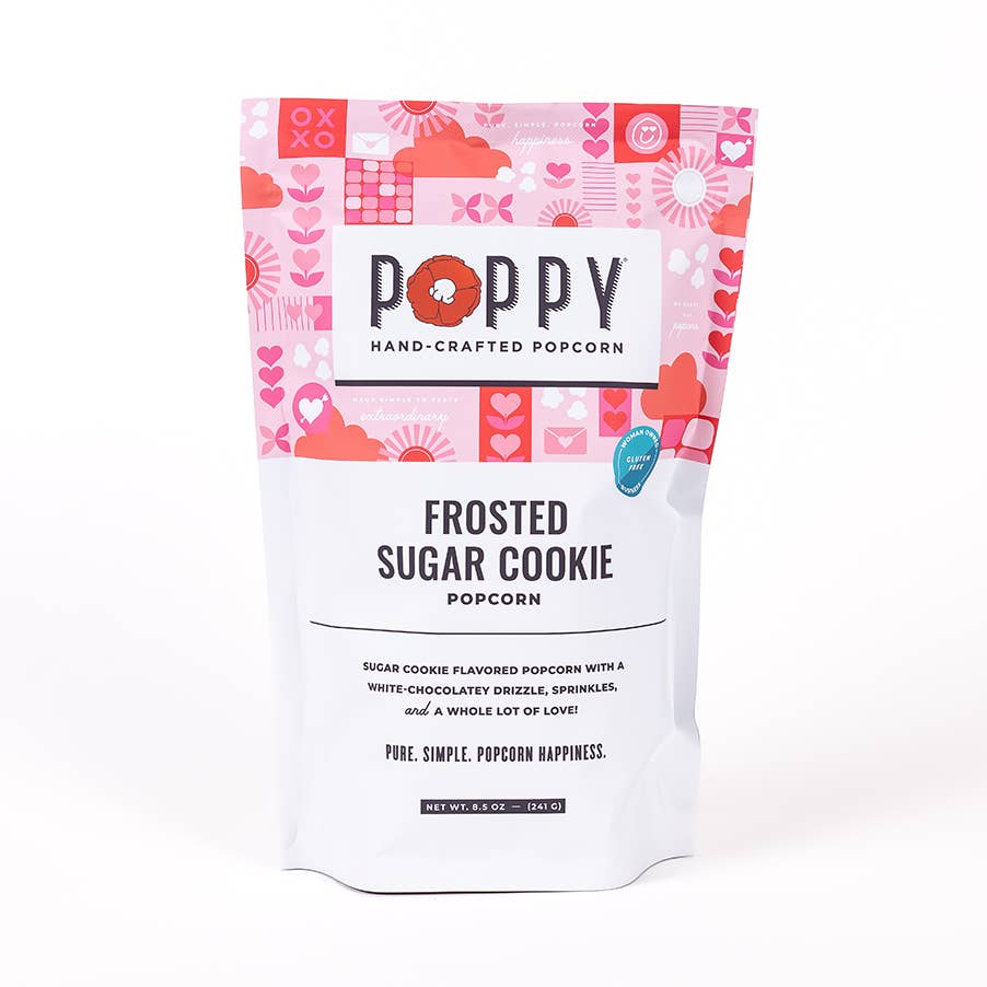 Poppy Frosted Sugar Cookie Popcorn