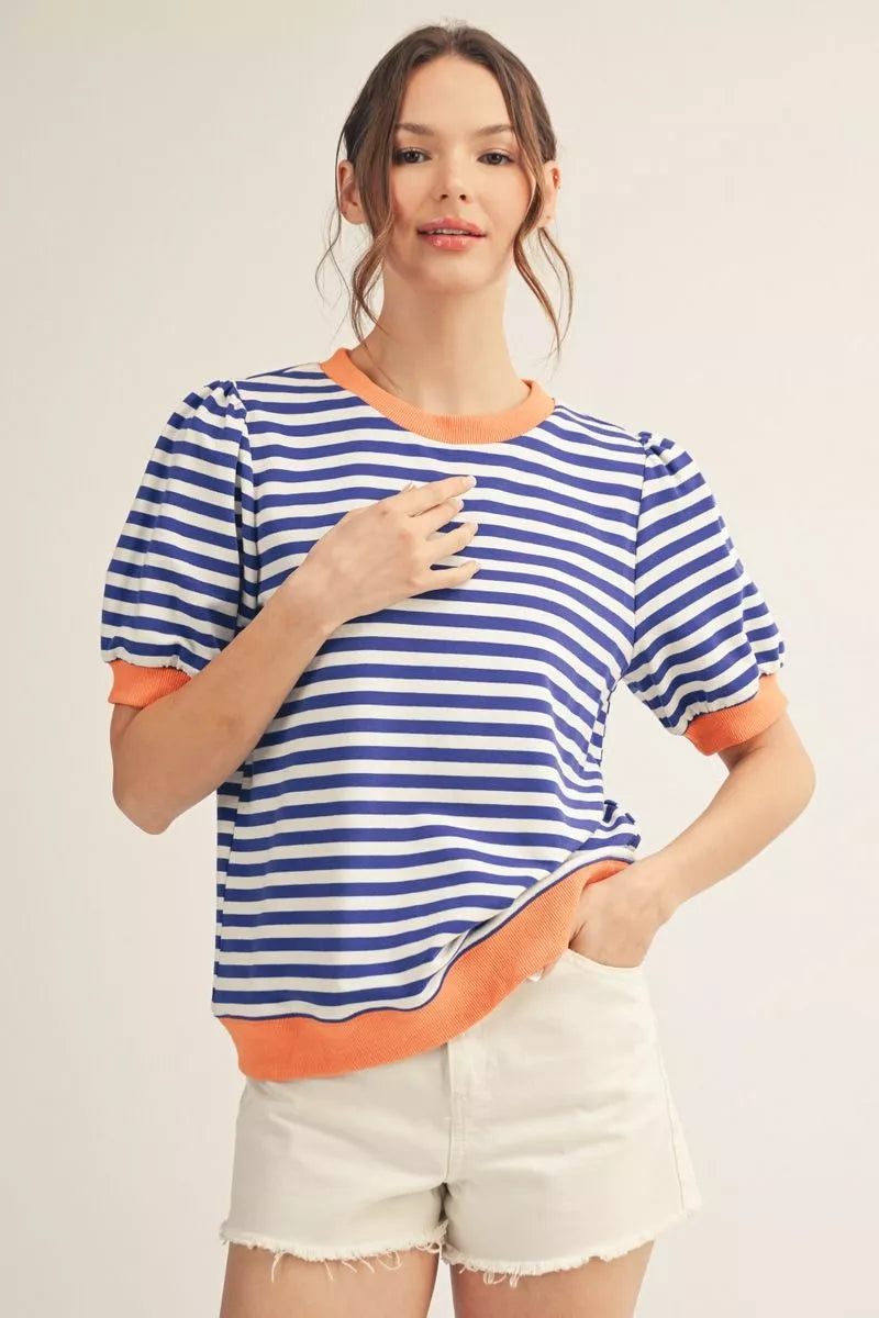 Striped Banded Tee