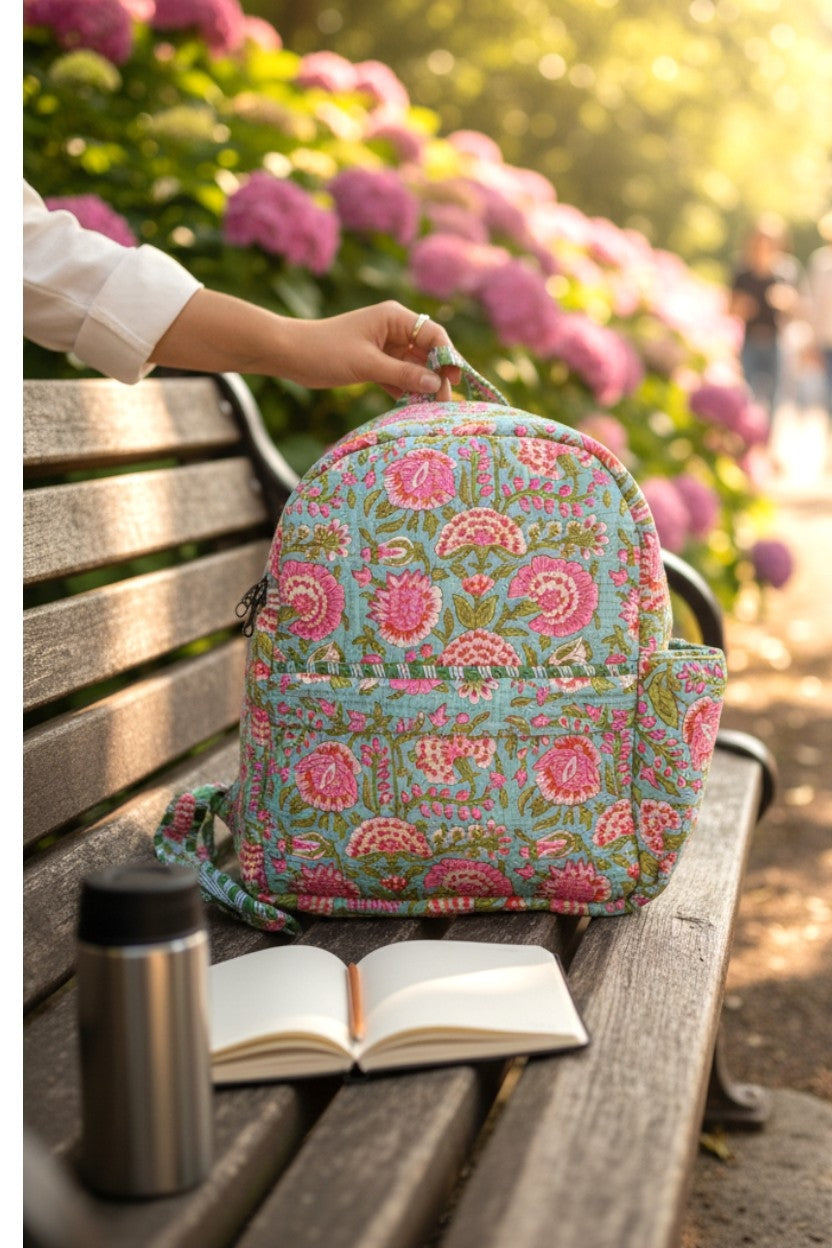 Floral Print Backpack