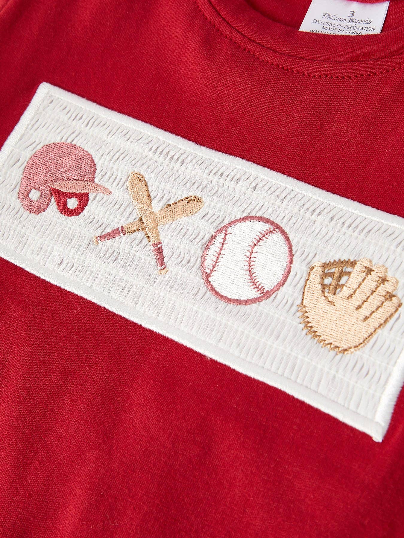 Baseball Embroidered Set