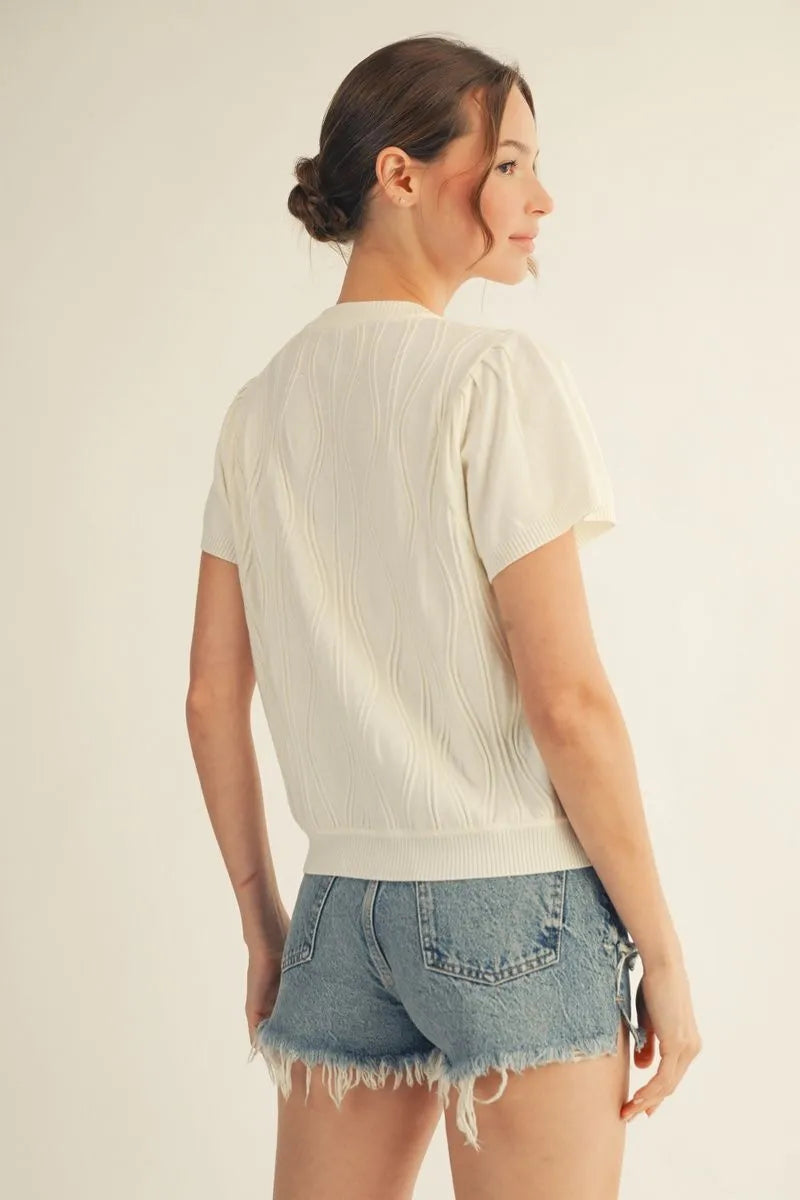 Off White Wave Top