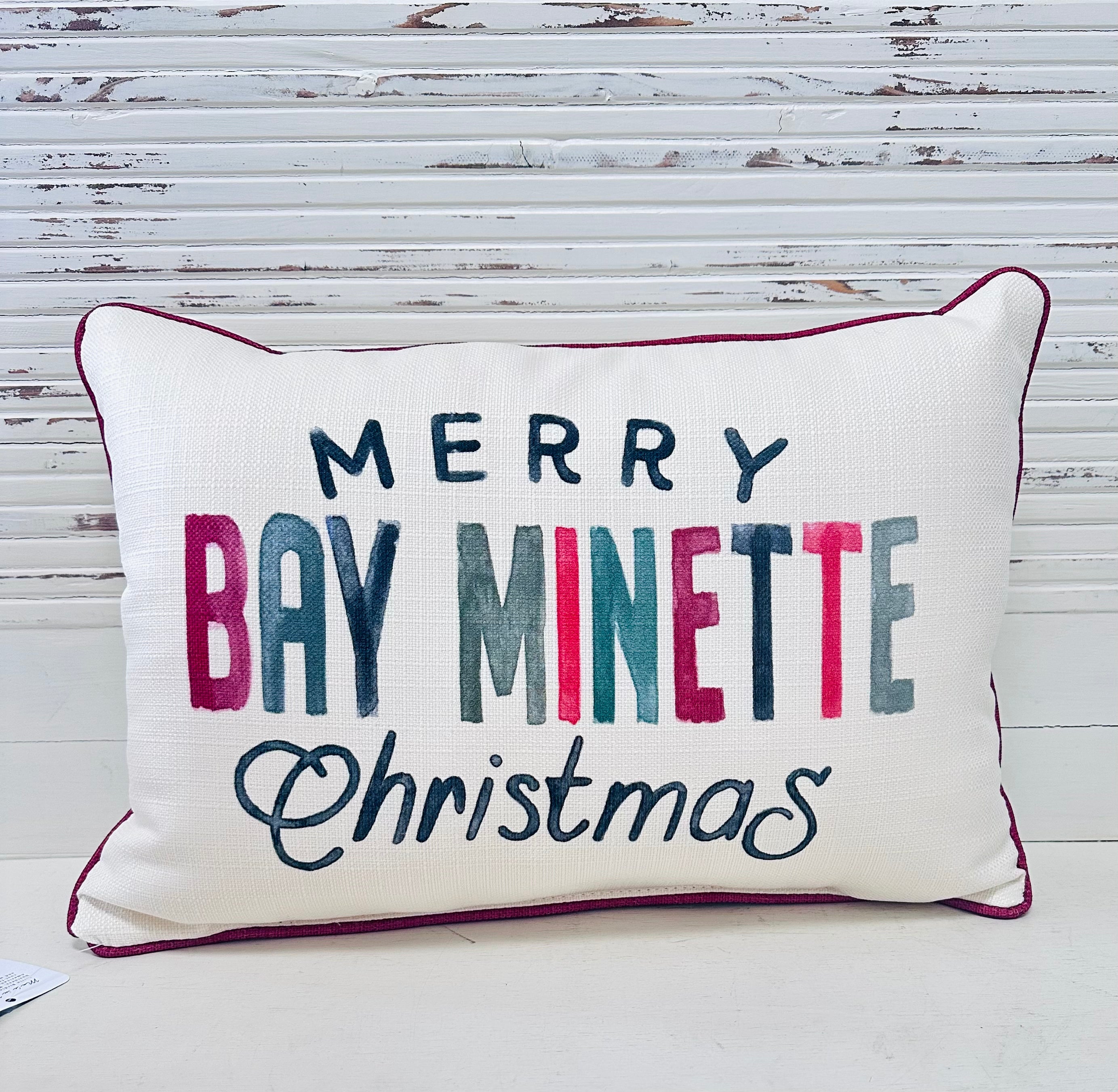 Bay Minette Christmas Pillow