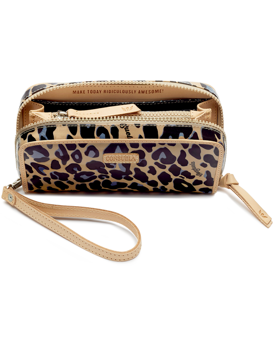 Consuela Blue Jag Wristlet Wallet