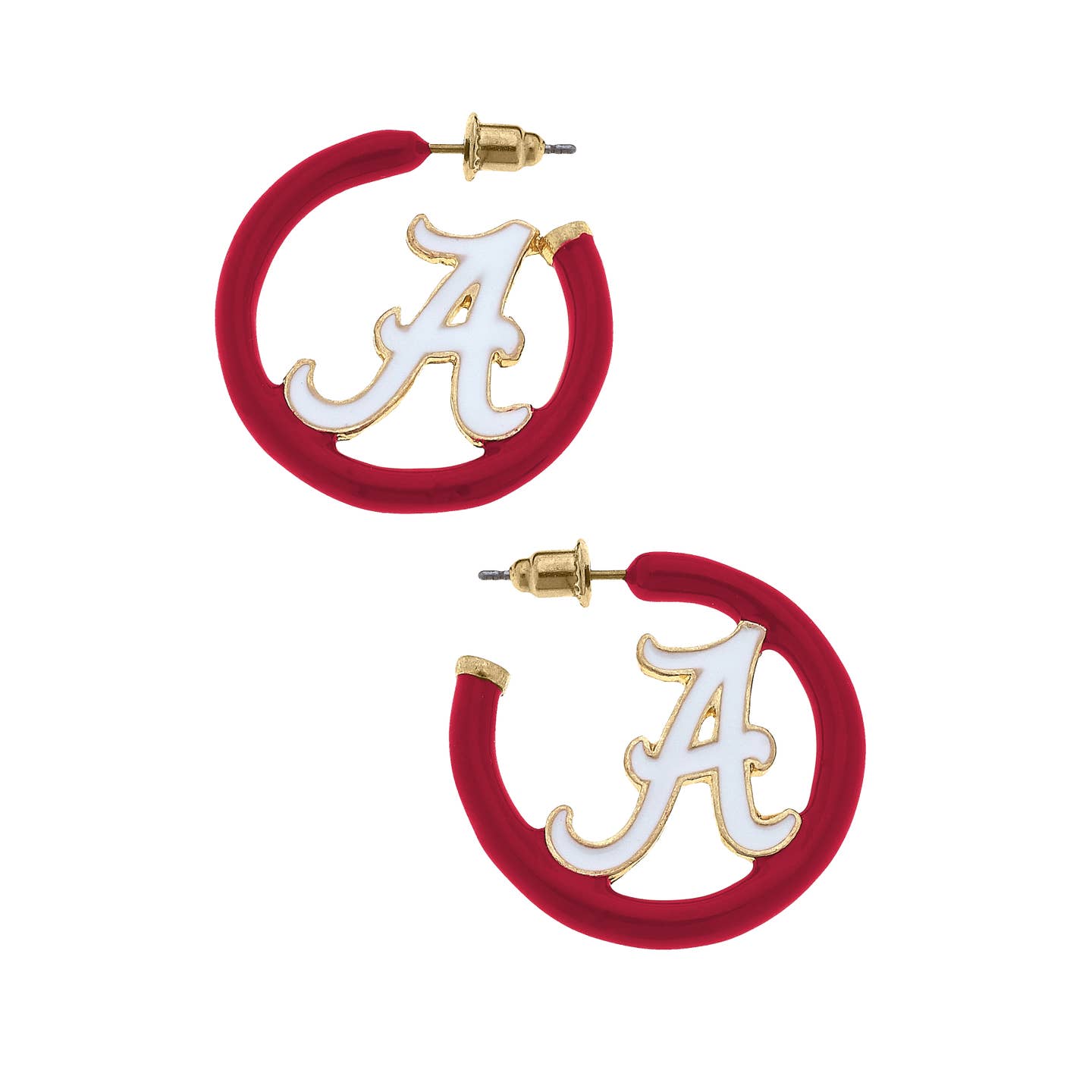 Alabama Circle Logo Earrings