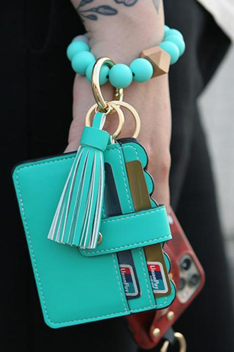 Beaded Keychain Wallet