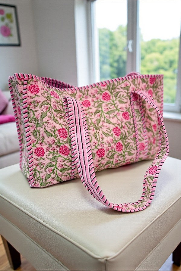 Claire Pink Tote Bag