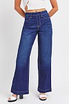Wide Leg Pull On Jeans