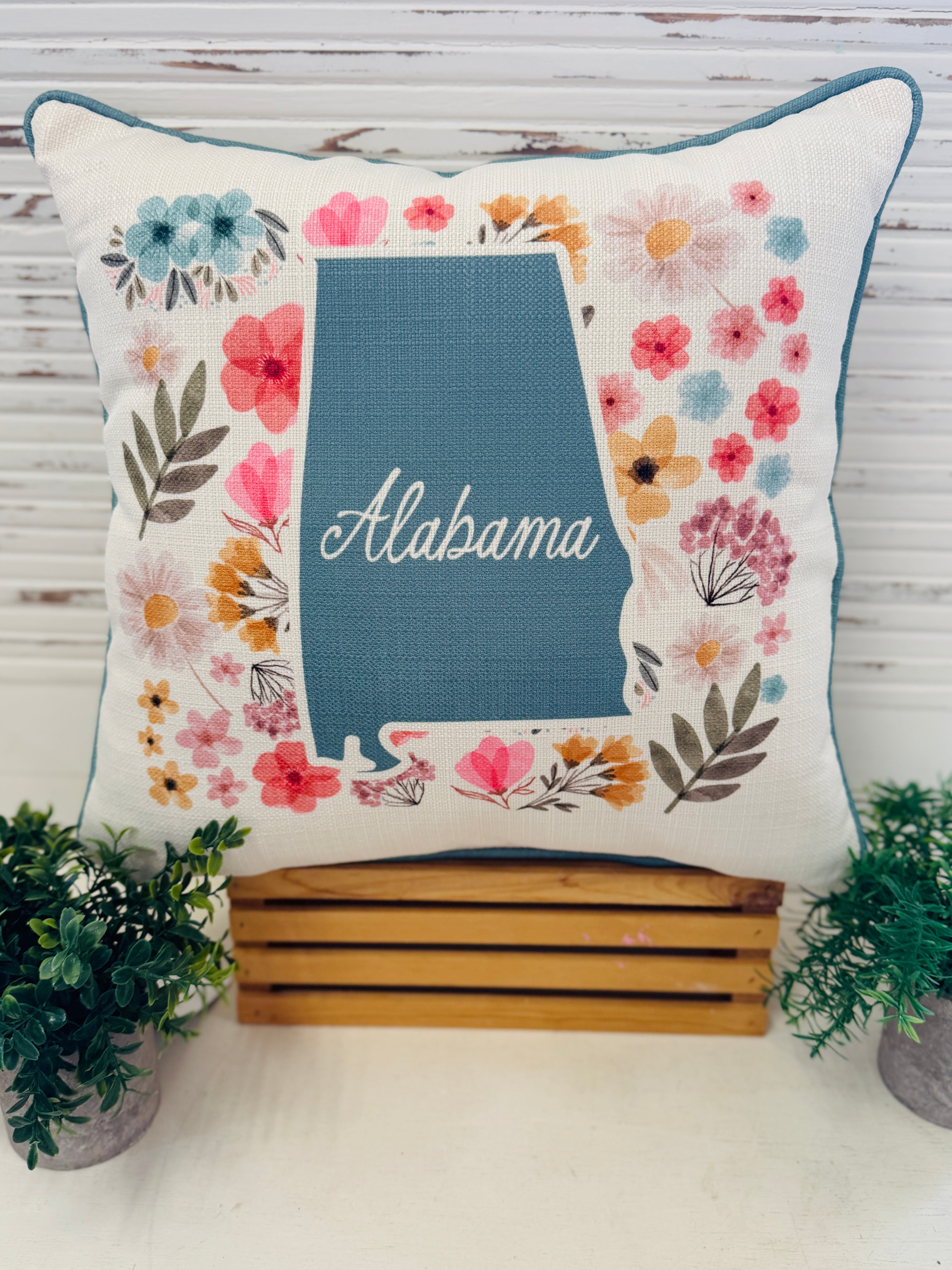 Flower Alabama Pillow