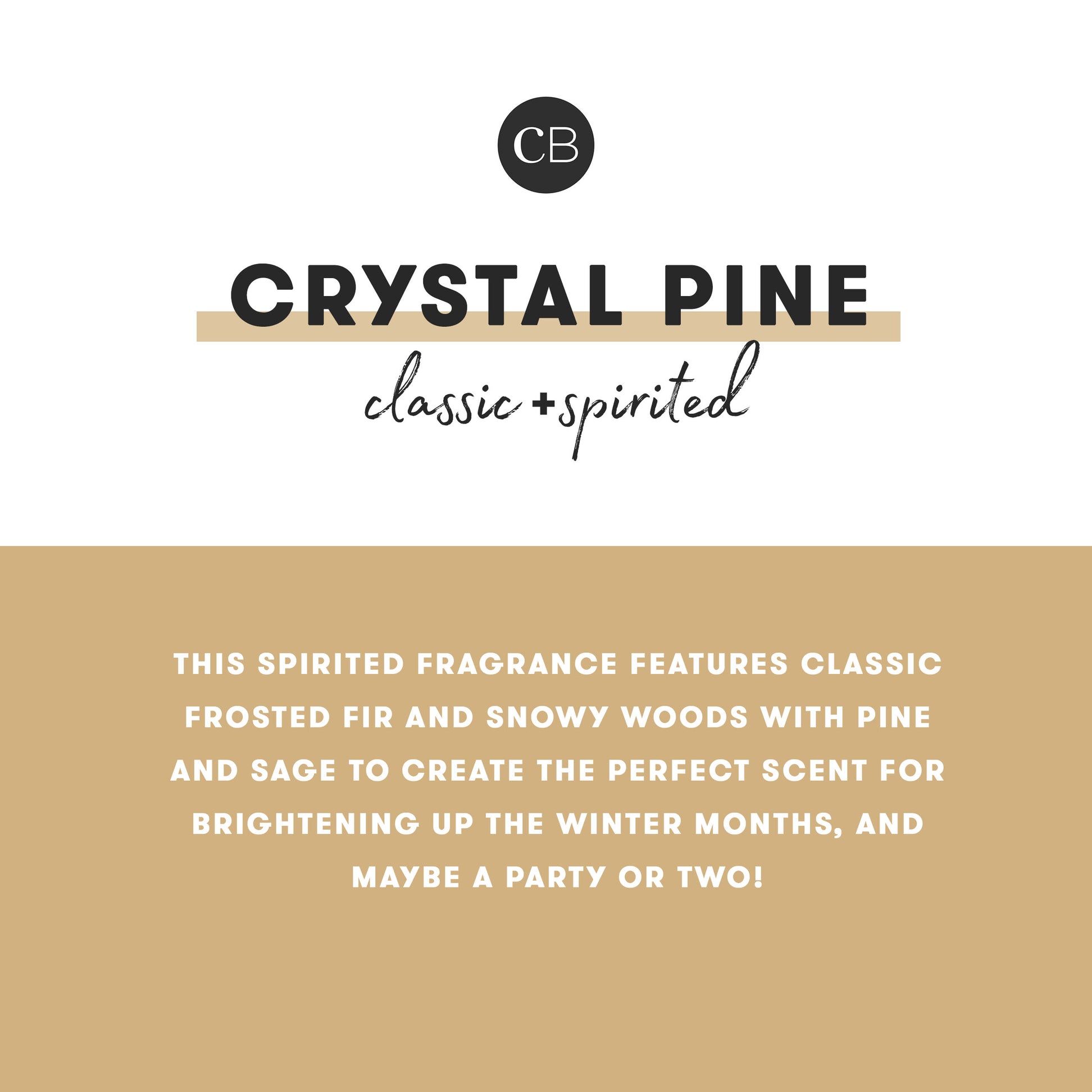 Crystal Pine Holiday Petite Candle (8oz)