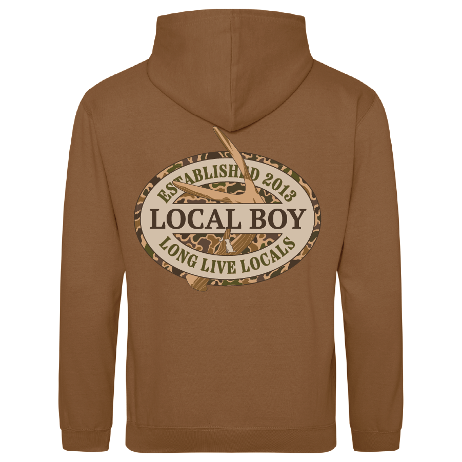 LB|Old School Antler Oval Hoodie