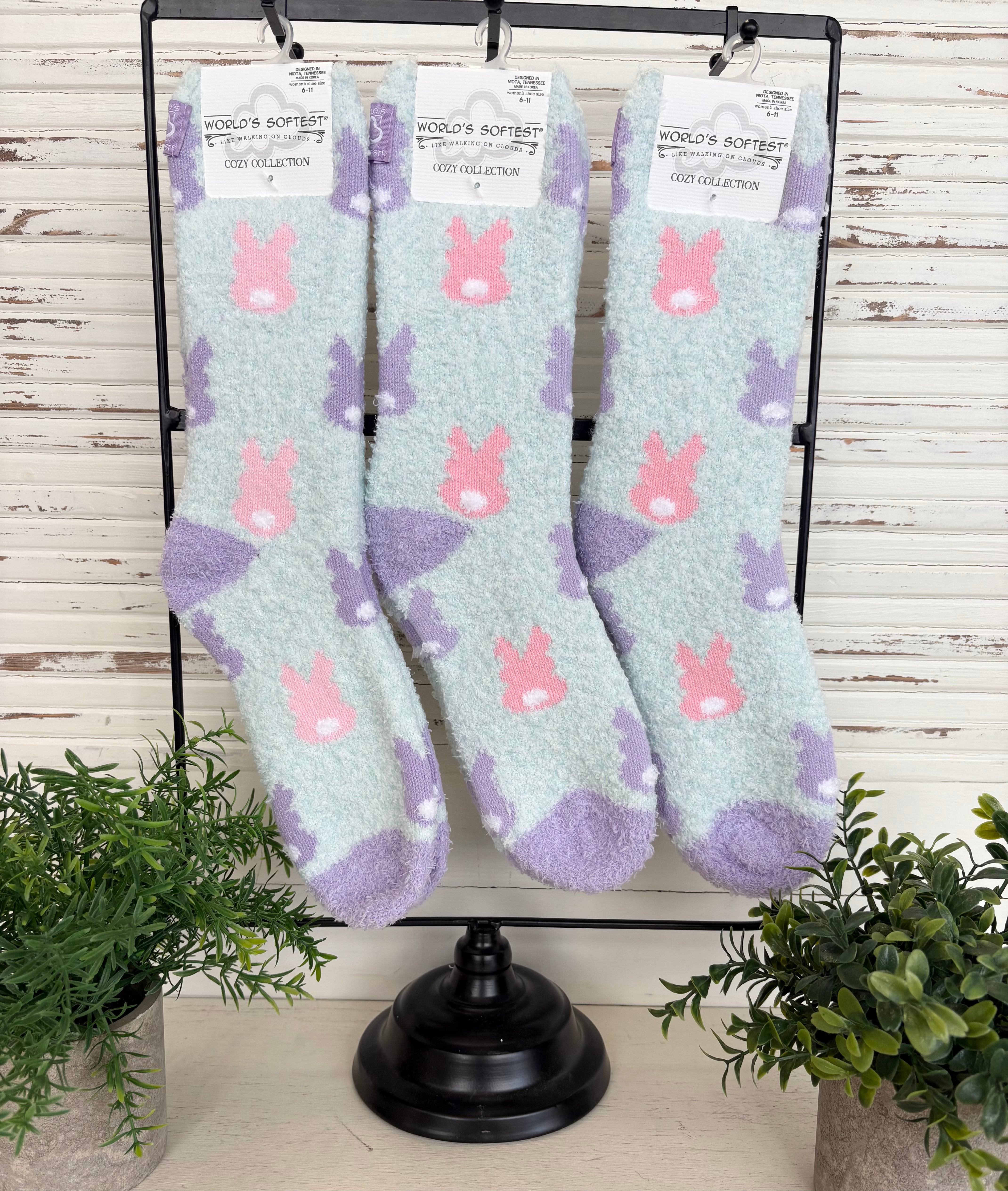 WSS Easter Bunny Socks