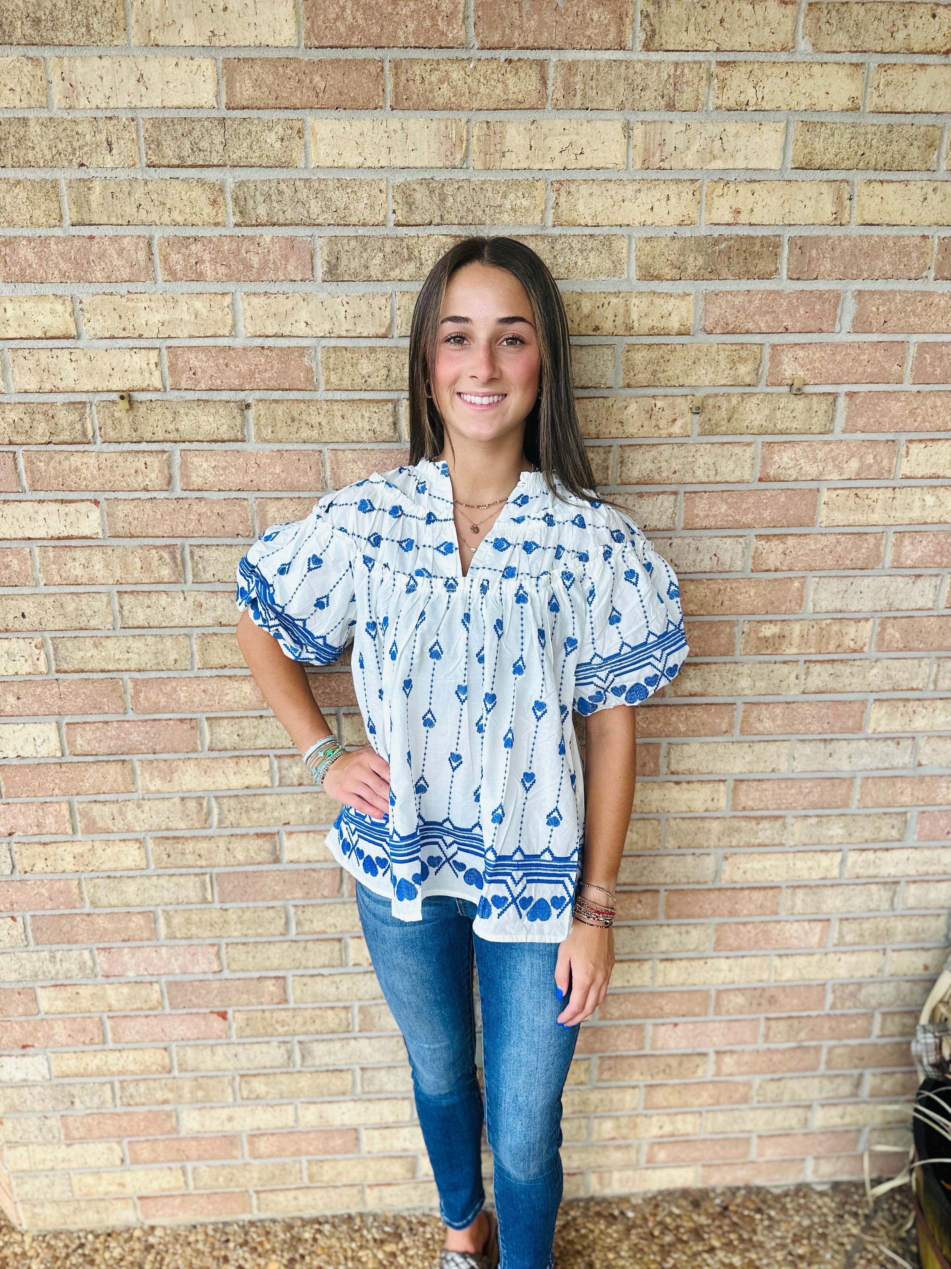 Orchid Embroidered Top
