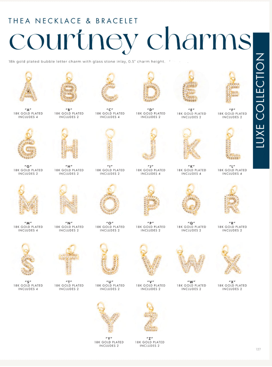 Courtney Initial Charm