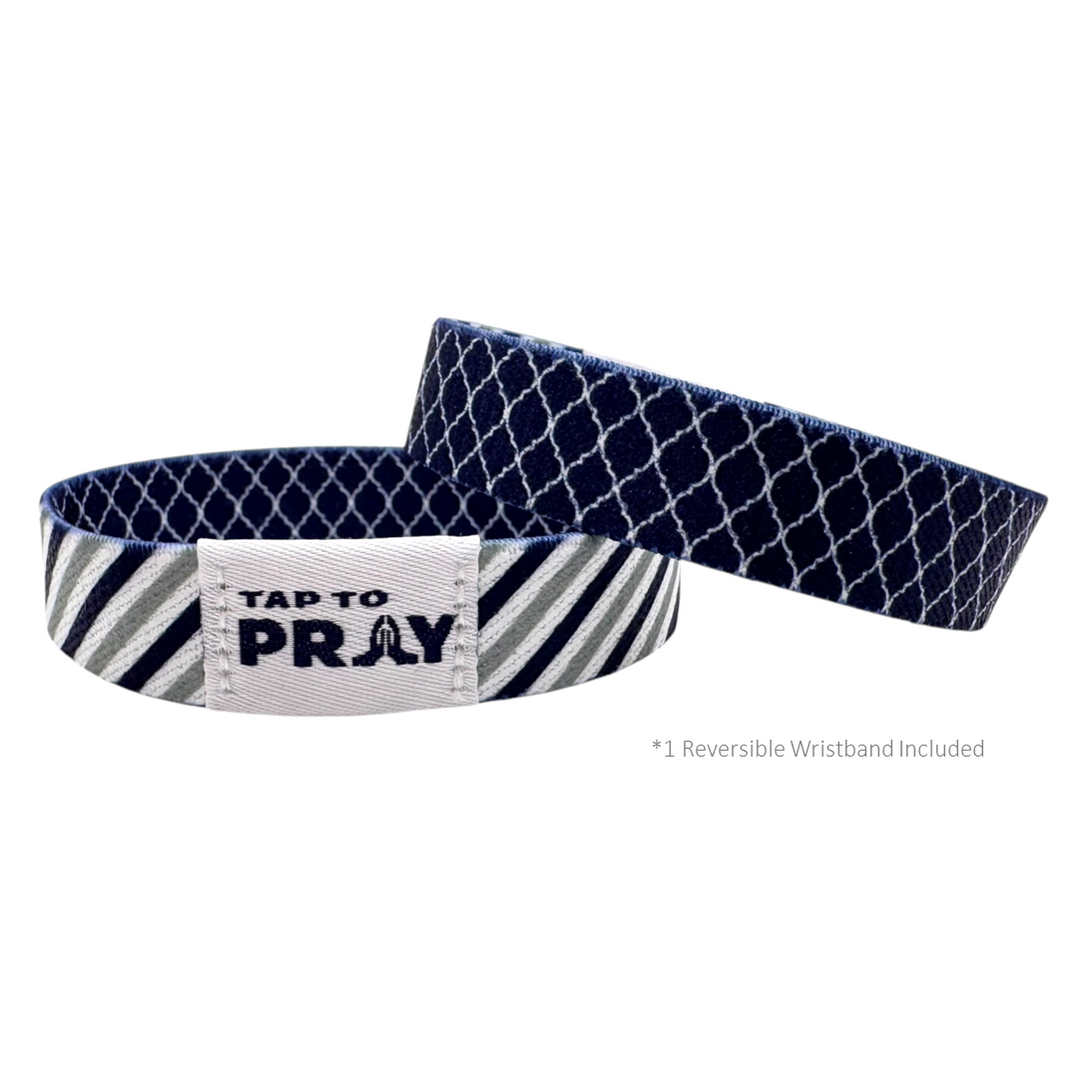 Tap To Pray™ Graphite & Ink Wristband