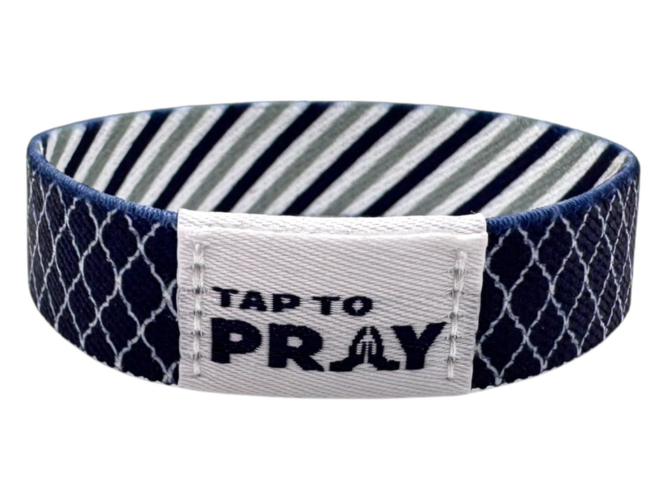 Tap To Pray™ Graphite & Ink Wristband