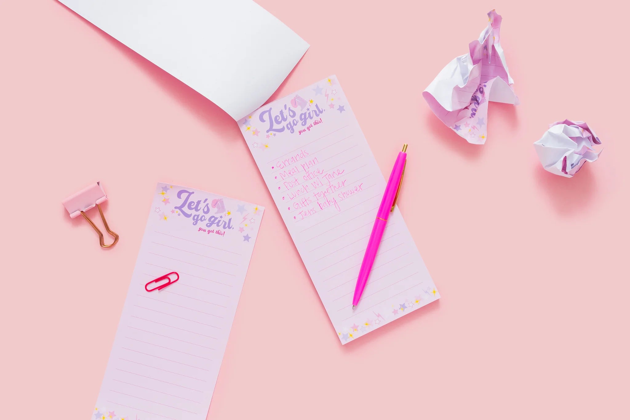 Let's Go Girl Skinny List Pad