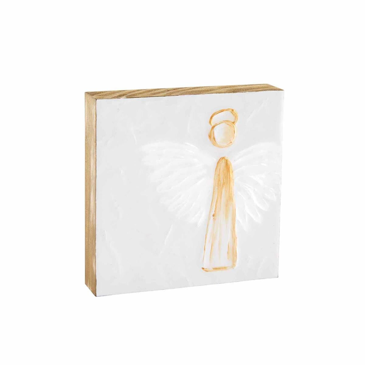 Large Angel Wood Block