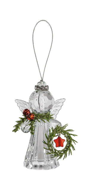 3" Mistletoe Angel Ornament