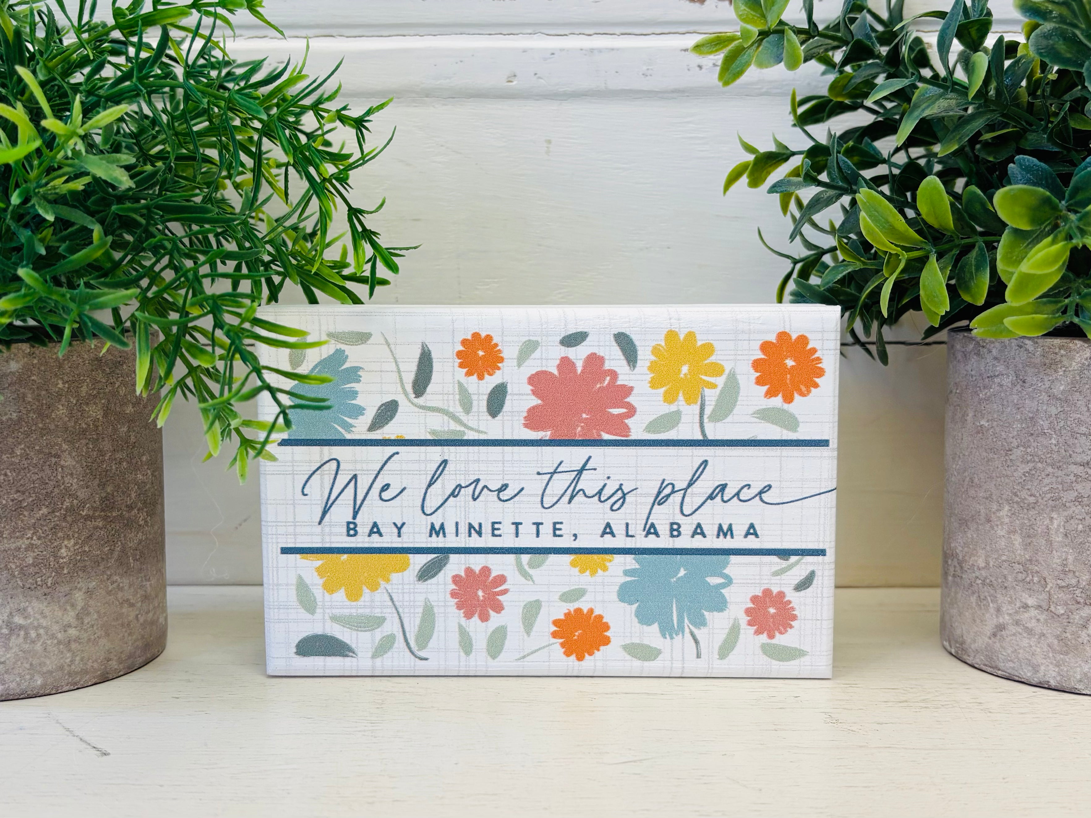 Bay Minette Wood Block Decor
