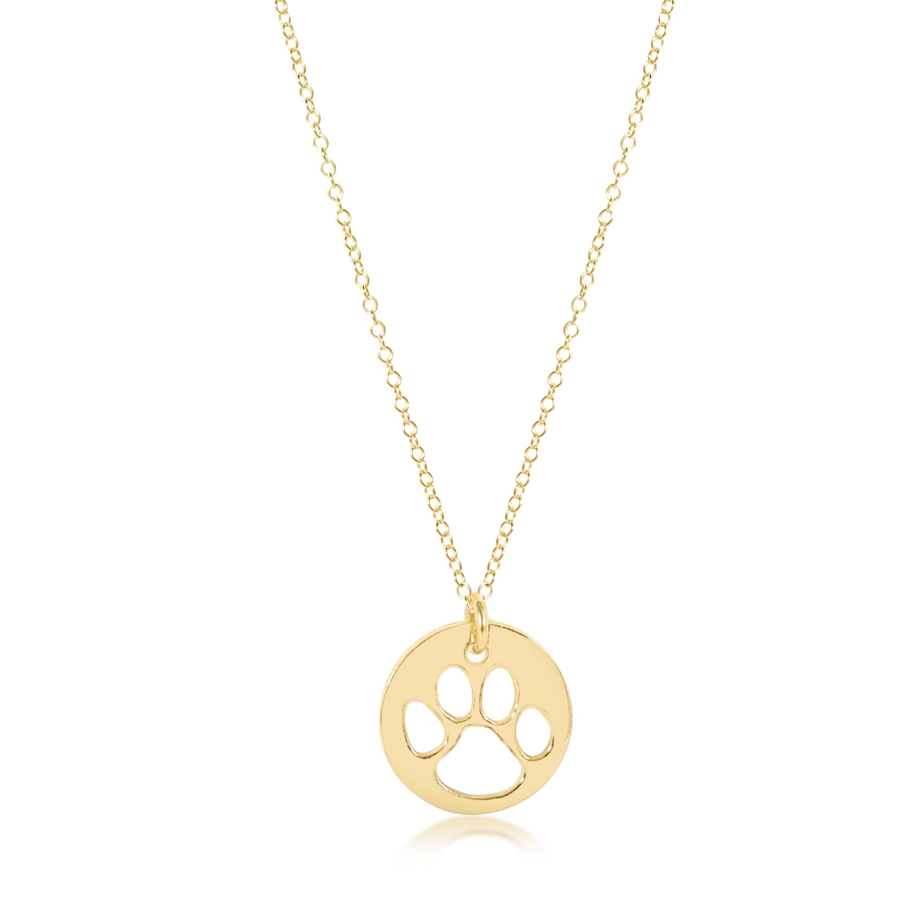 ENewton| 16" Paw Print Necklace