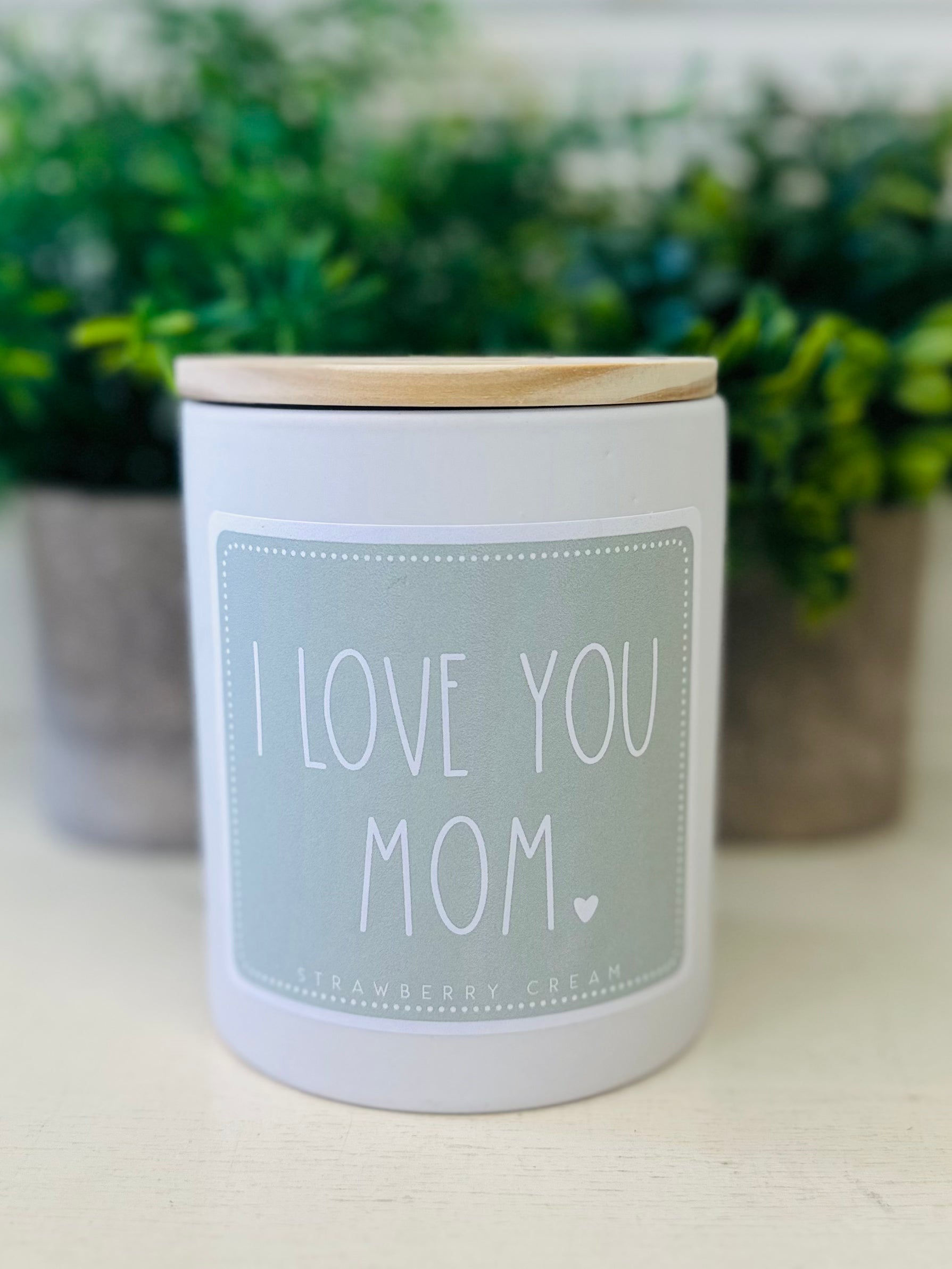 I Love You Mom Candle