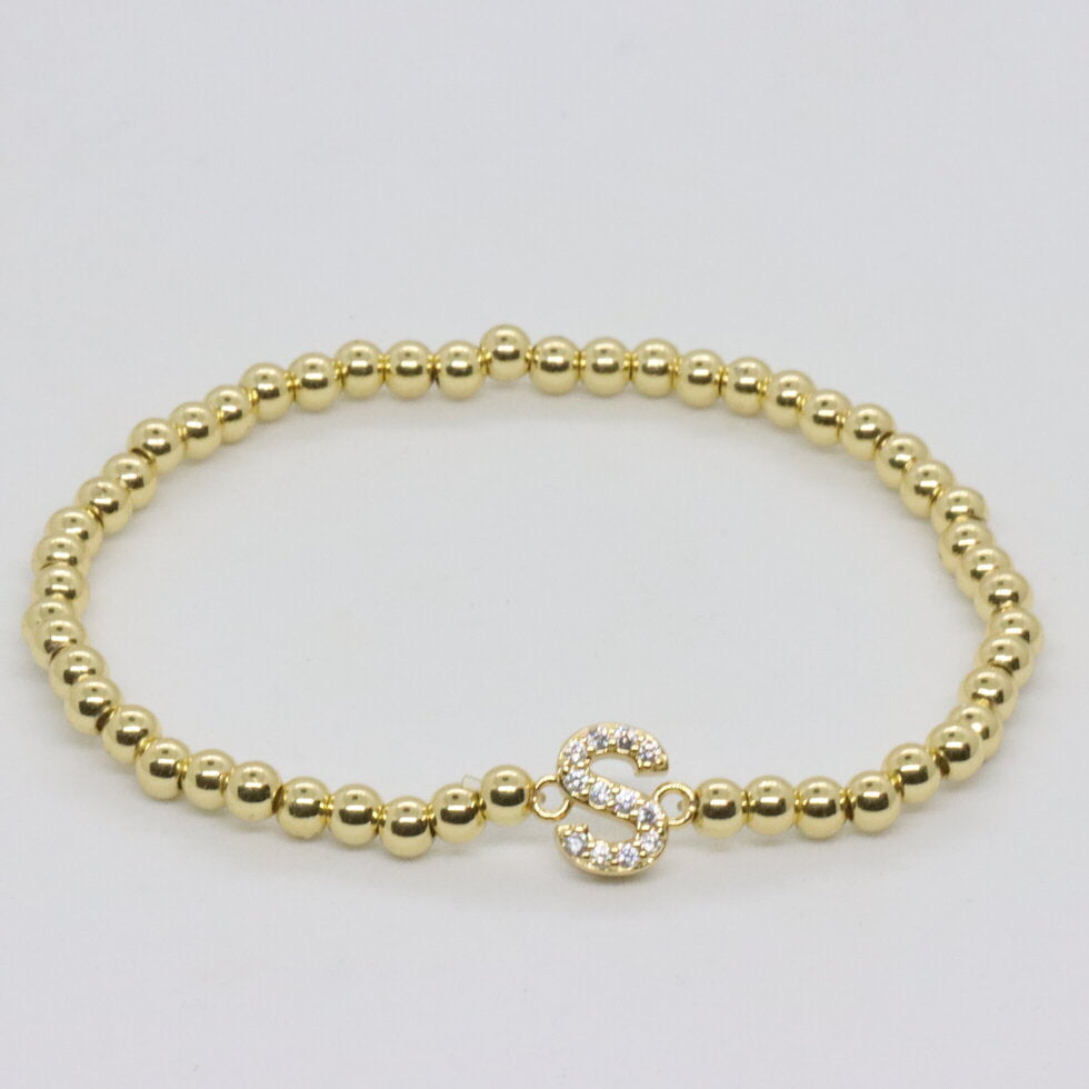 Pave Initial Bracelet
