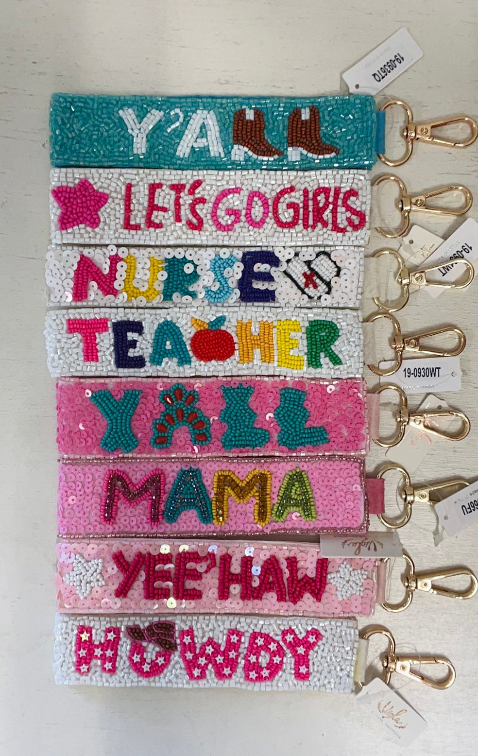 Beaded Wristlet Keychain