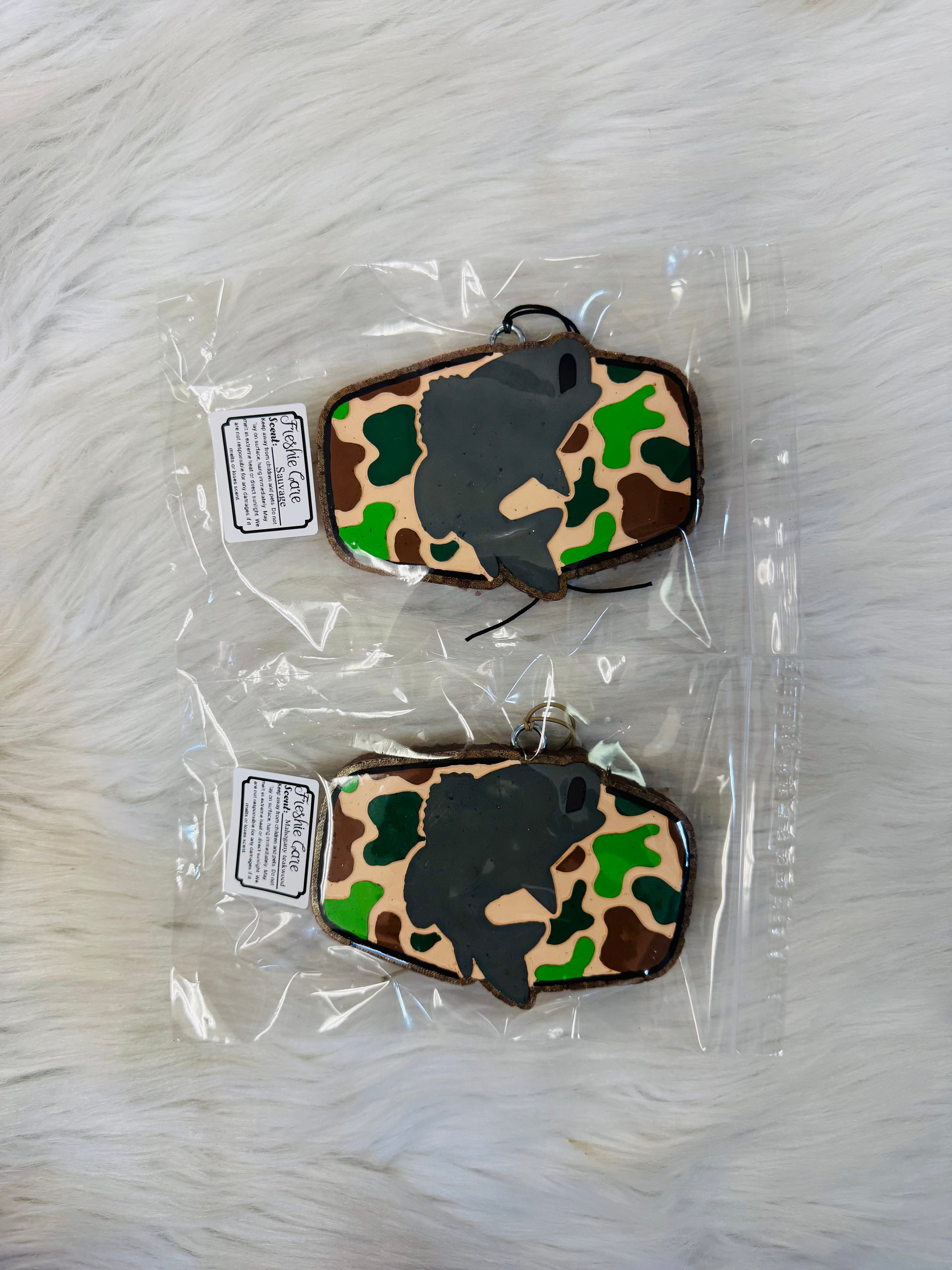 Camo Fish Patch Freshie